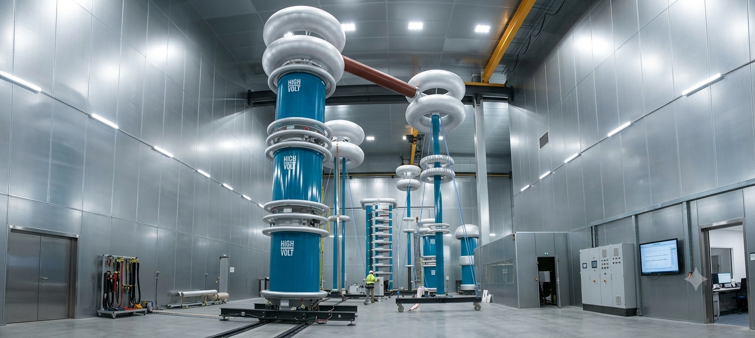 High voltage testing laboratory