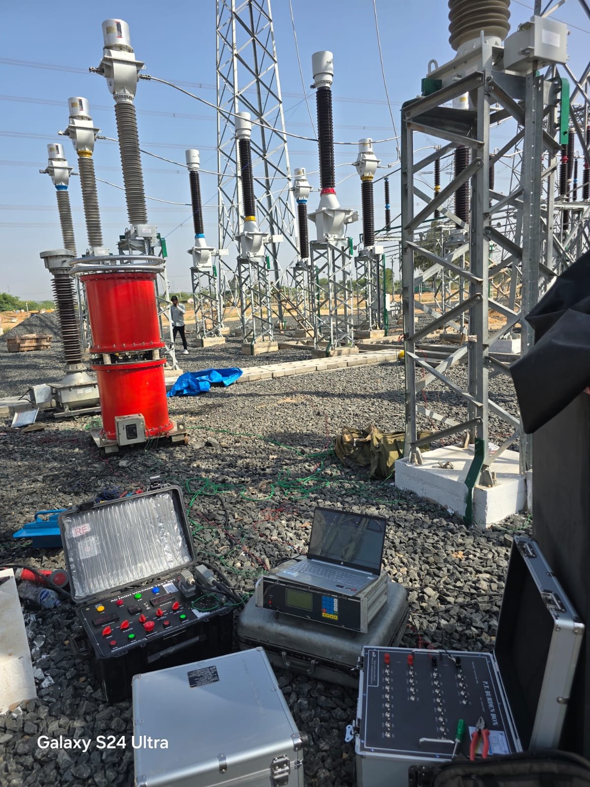 On-site electrical testing equipment